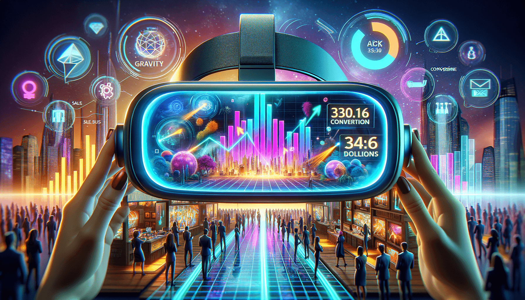 "Sales Team Using AR for Interactive Sales Training Session, Promising Enhanced Performance and Revenue Growth – The Future of Sales with Augmented Reality"